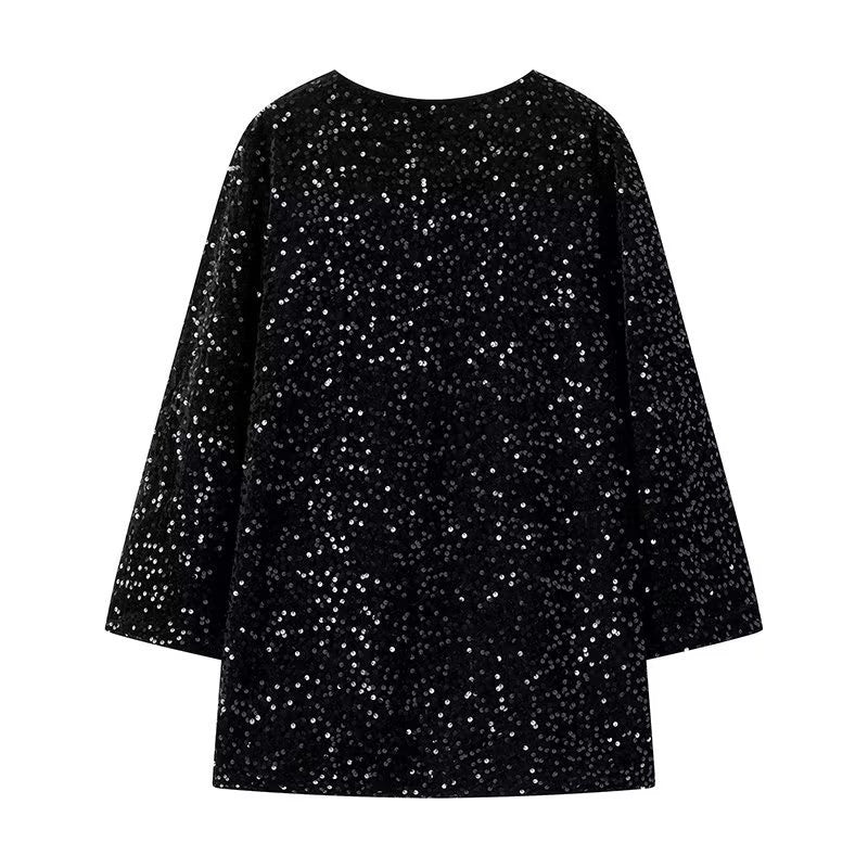 IZZY | SEQUIN BOW DRESS