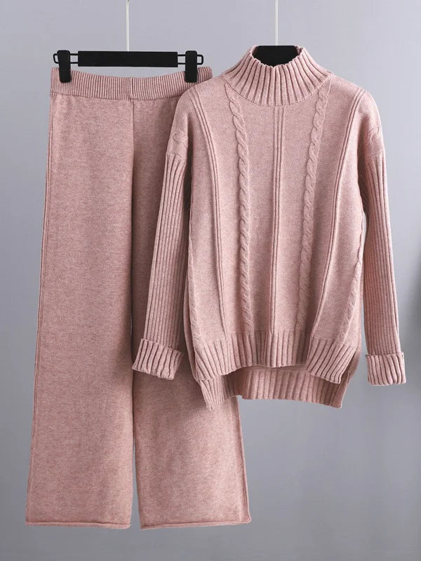 MABEL | CABLE KNIT LOUNGE TWO PIECE SET