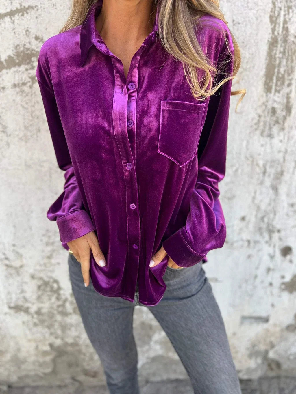 FLORA - VELVET SHIRT | AUTUMN TREND 2024