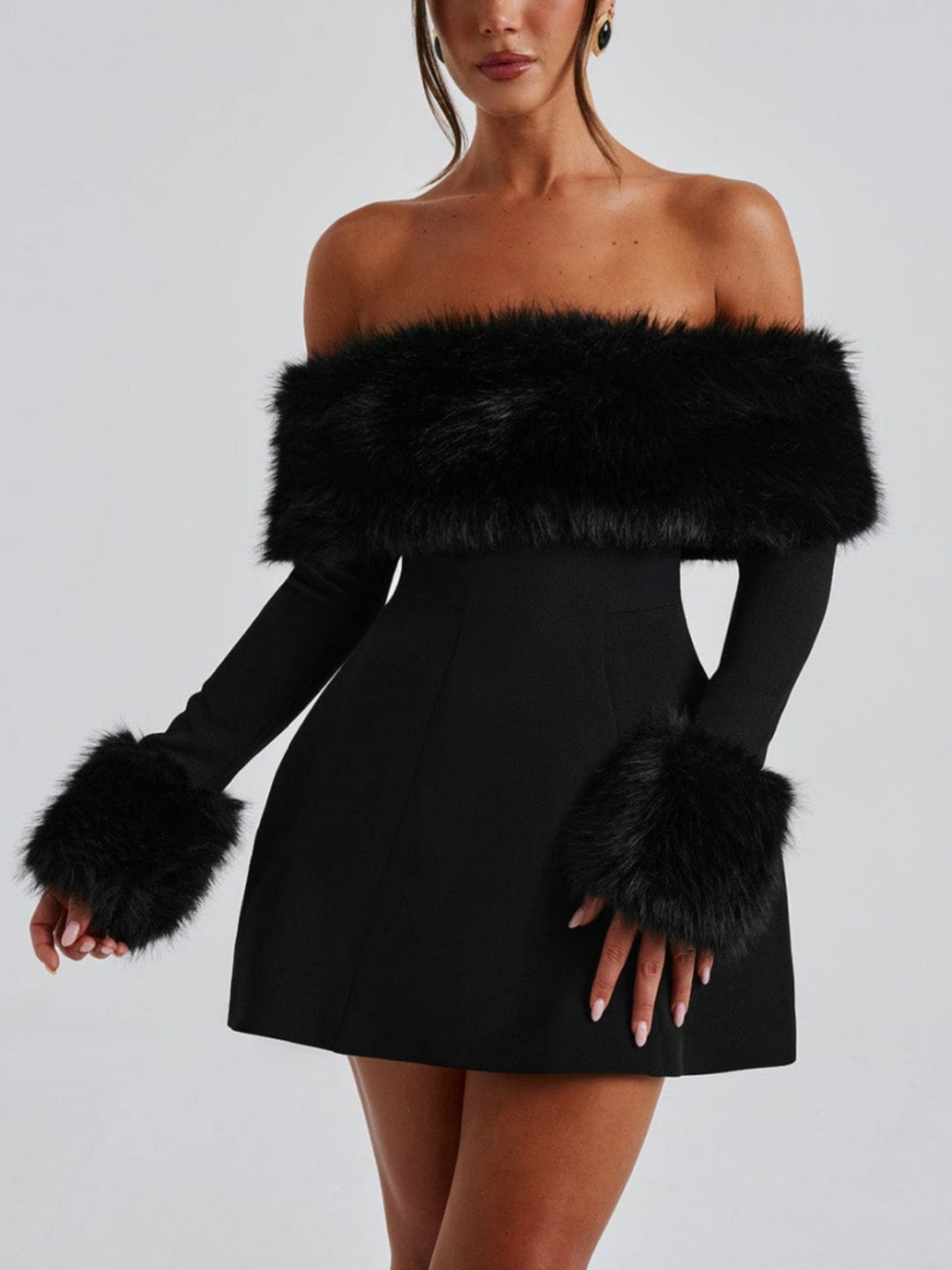 LAUREL | LUXURIOUS FUR DRESS