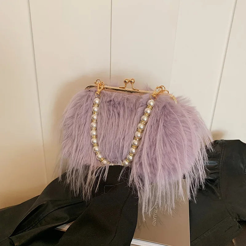 JULIANNA | LUXURIOUS FEATHER PURSE