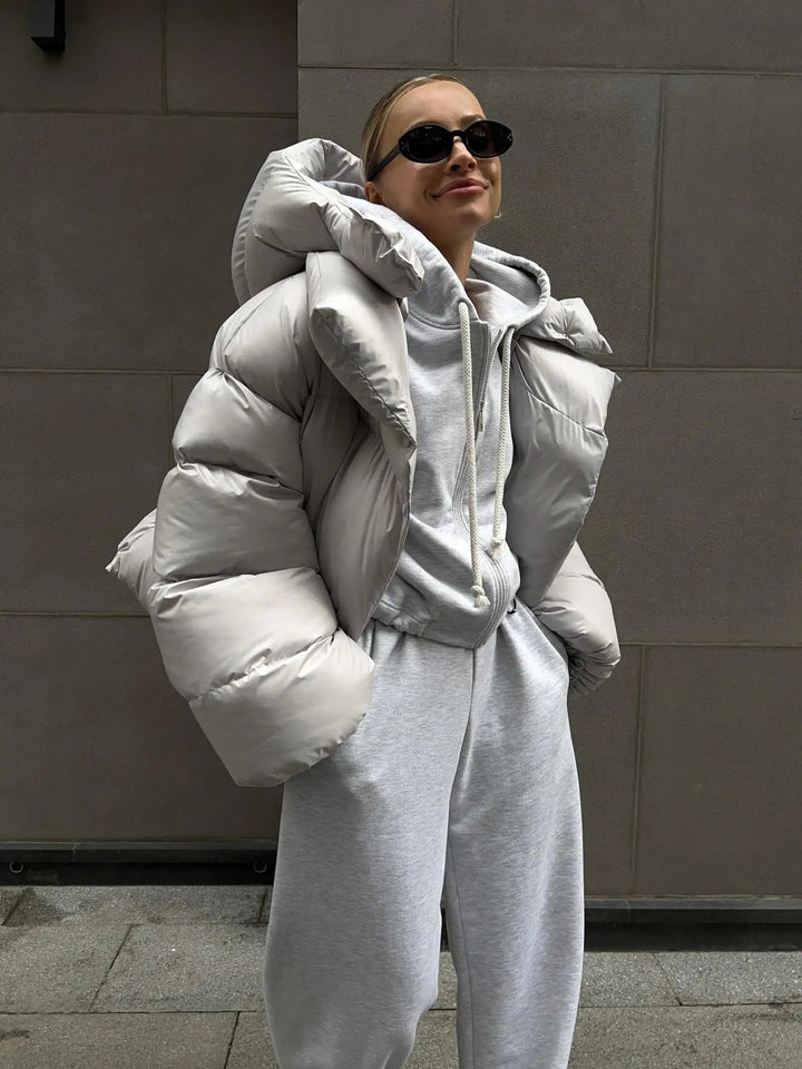 AZELINA | OVERSIZED DOUBLE LAYERED PUFFER JACKET