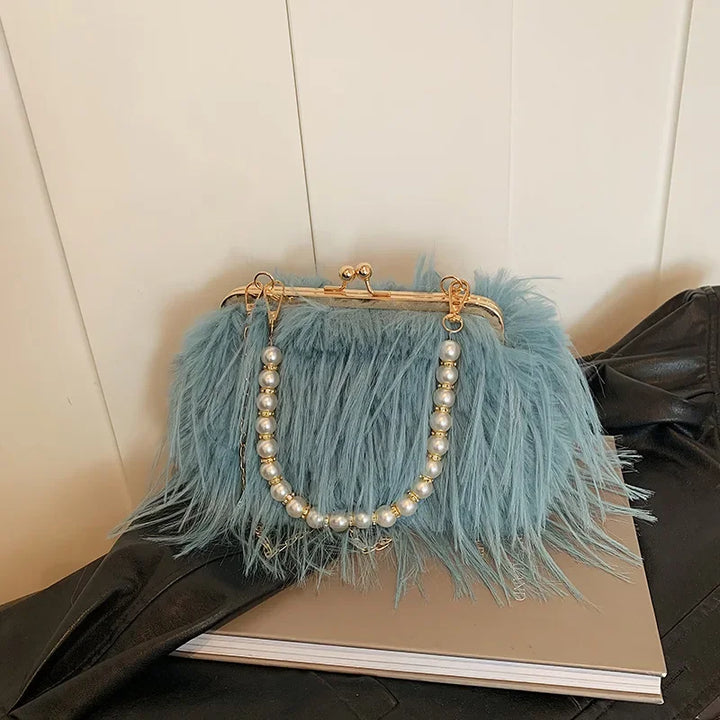 JULIANNA | LUXURIOUS FEATHER PURSE