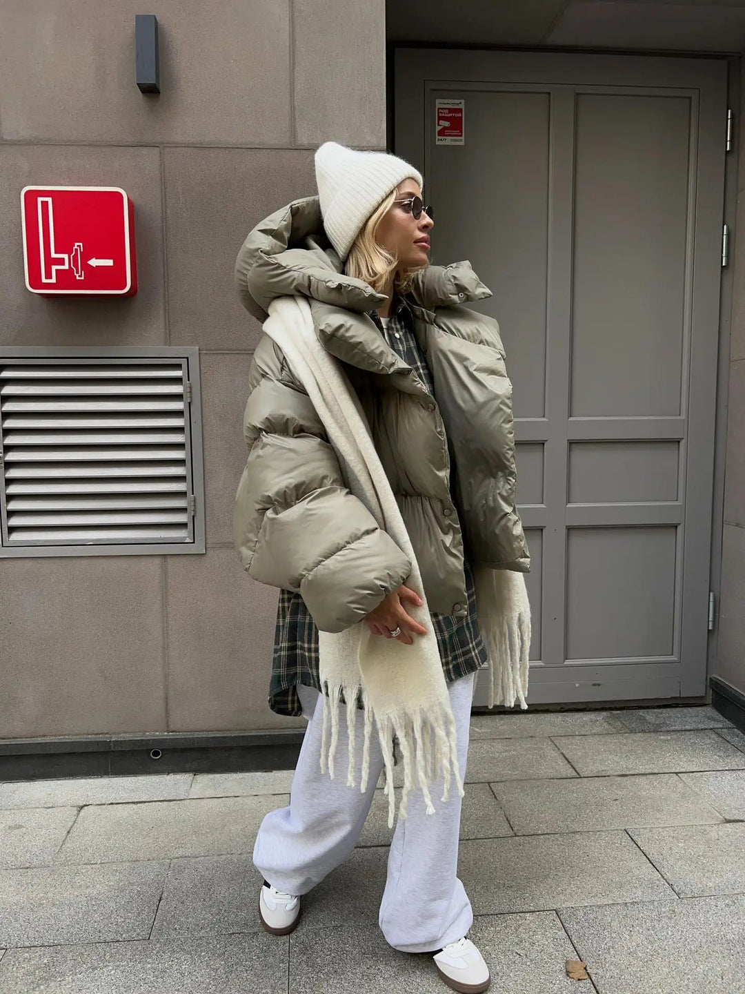 AZELINA | OVERSIZED DOUBLE LAYERED PUFFER JACKET