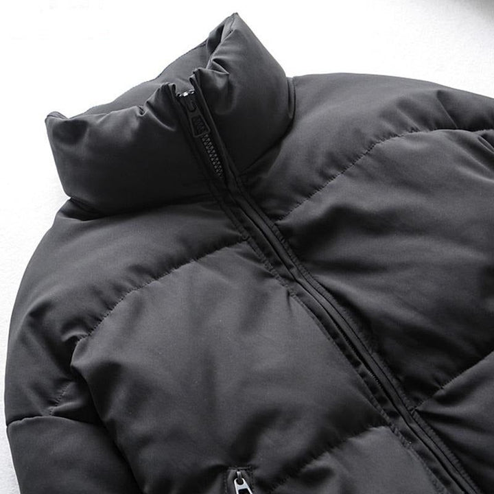 XANDRI - COLLARED PUFFER ZIPPER JACKET