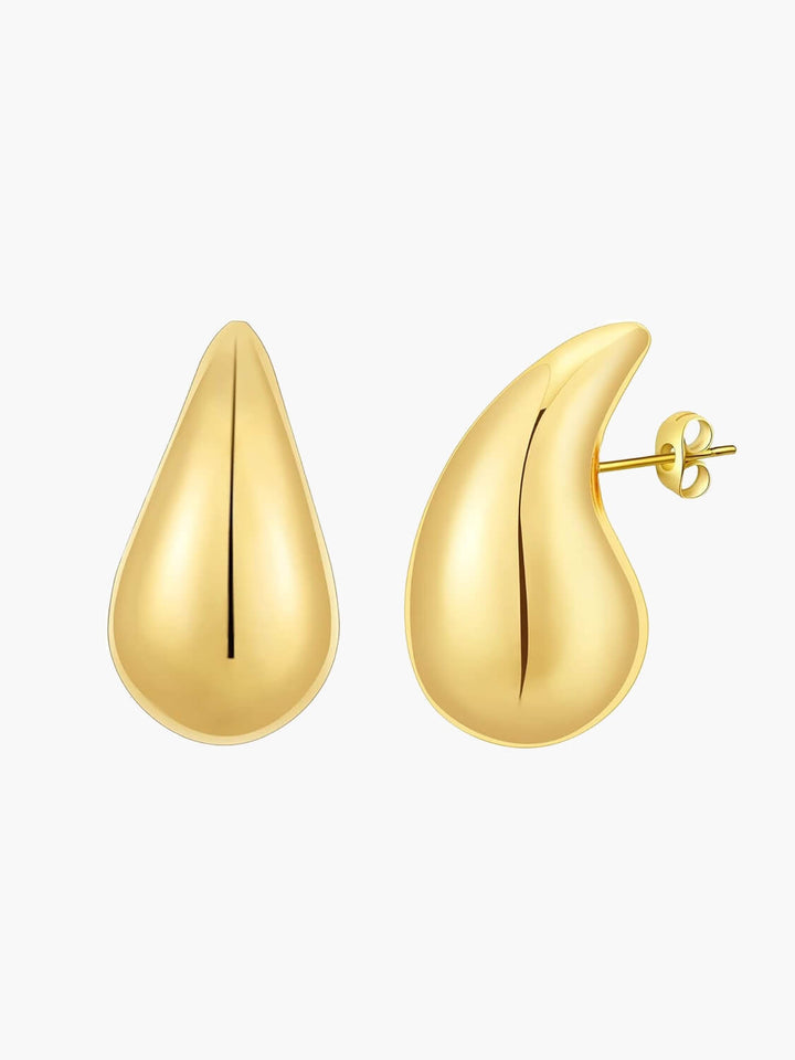 ELOWEN | 14K GOLD PLEATED EARRINGS